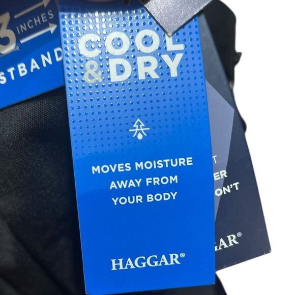 Haggar Black Classic Fit Cool Right Dress Pants, Size 44W X 32L, NWT - Picture 7 of 14